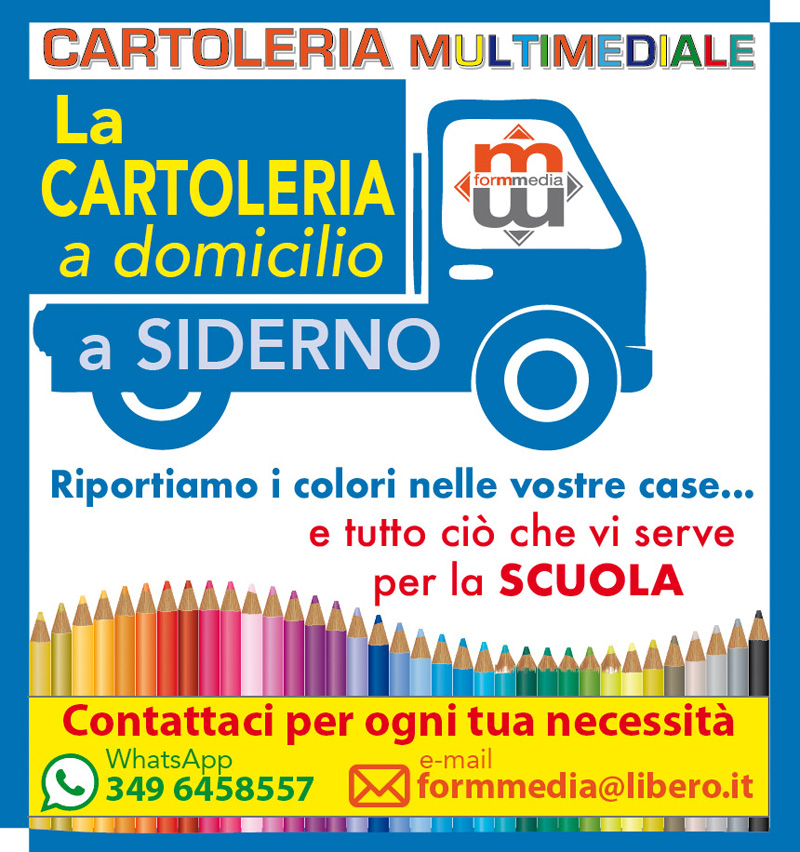 Consegnamo a casa vostra a Siderno, Locri, Marina e Gioiosa Ionica. - formmedia.it